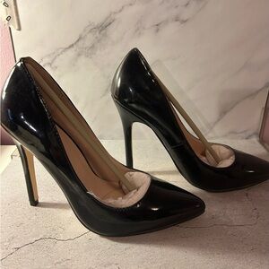 Elegant Black Patent Stiletto Heels
